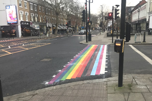 The crossing by Annandale Road