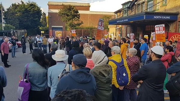 demo at North Ealing