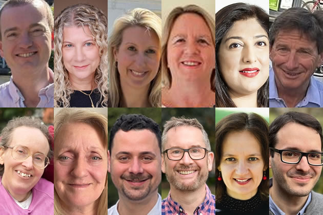 A montage of some of the people elected to the council representing local wards