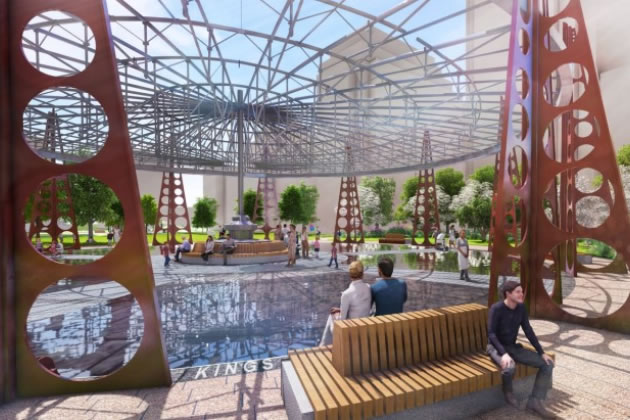 Visualisation of how King's Road Park might look