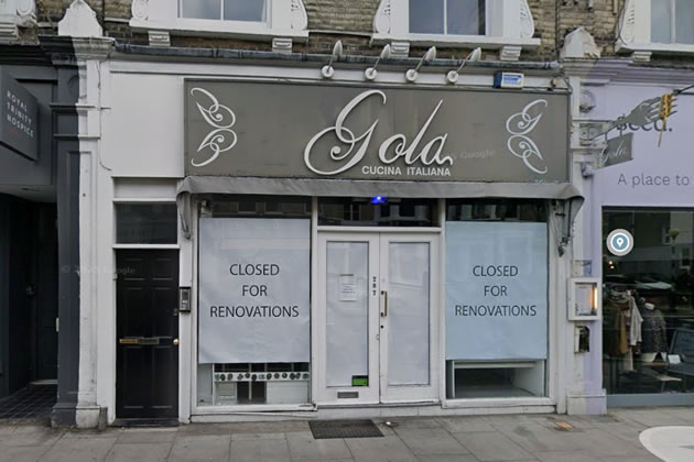 Gola Cucina seems unlikely to reopen