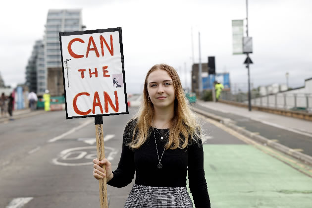 Lauren Clark says her boyfriend has seen a 40 per cent collapse in custom since the scheme has been implemented