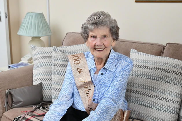 Lil Francis celebrating her milestone 100th birthday on 11 April 2024