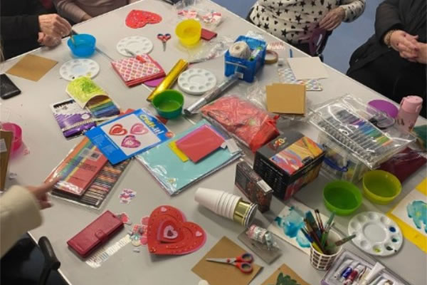 Craft materials are provided