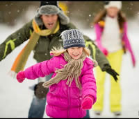 Ice skating on Parsons Green pop up rink