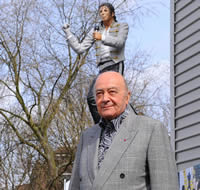 Michael Jackson statue at Craven Cottage