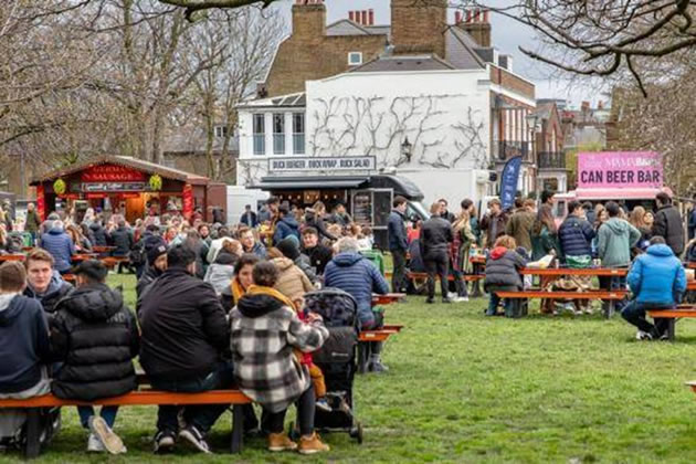 Food and drink will be available in the two Fan Parks