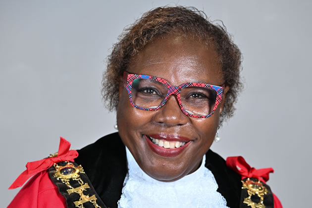 The incoming Mayor of Hammersmith & Fulham, Sharon Holder 