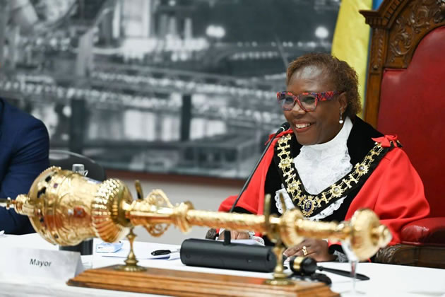 Cllr Holder, Mayor of H&F, leads H&F Council's Annual General meeting 2025